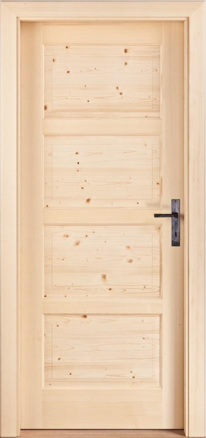 Doğal Ahşap Oda Kapısı Model D-001